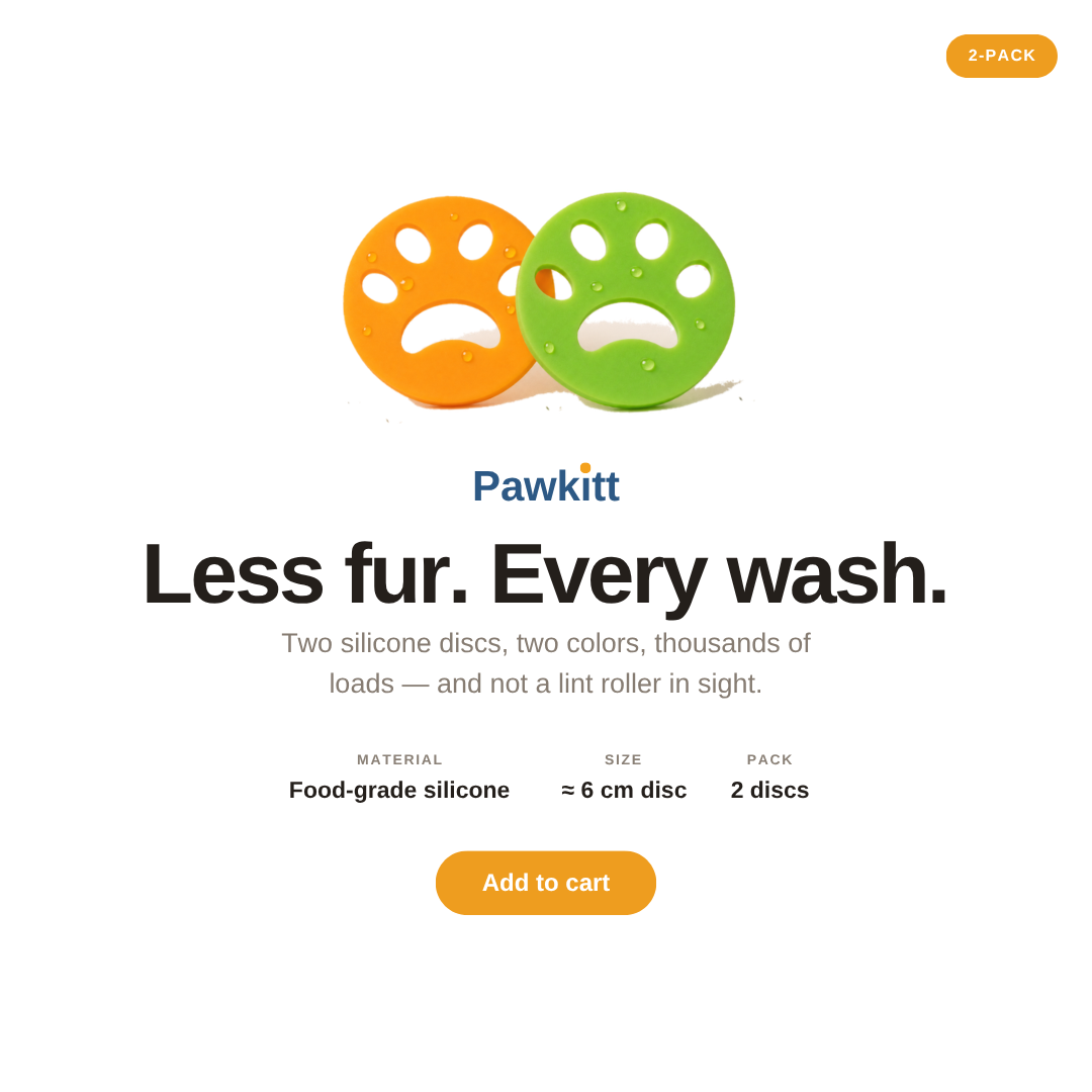 Washing Machine Pet Fur Catcher Discs — Laundry Hair Remover for Dog & Cat Owners