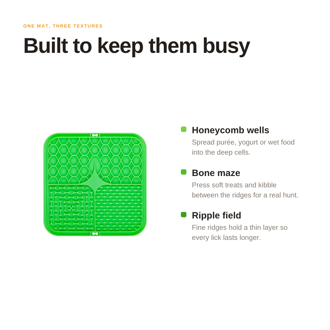 Suction Lick Mat for Dogs — Bath Time & Grooming Distraction Pad