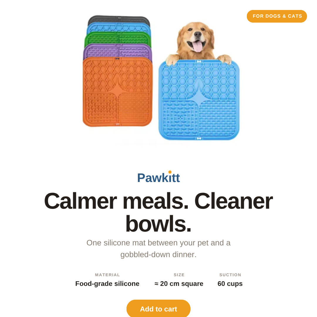 Suction Lick Mat for Dogs — Bath Time & Grooming Distraction Pad